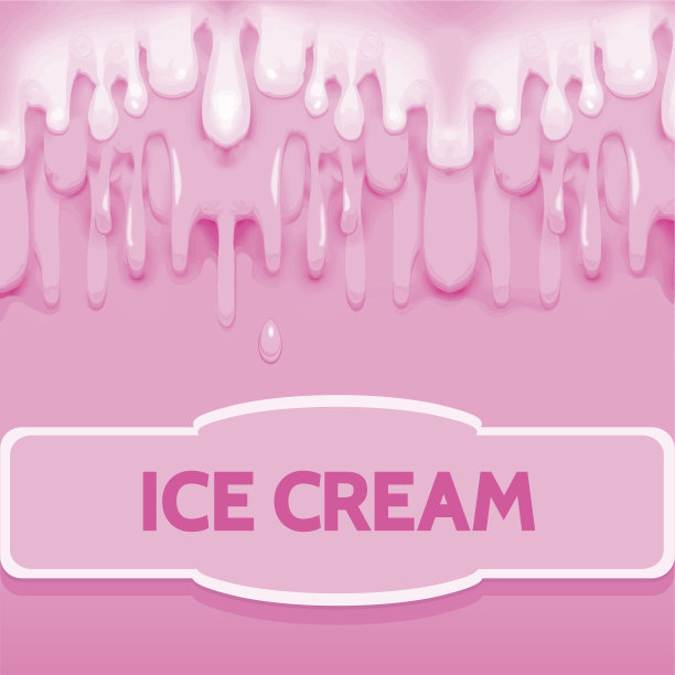 抽象背景与流动的粉红色滴和标签图片下载