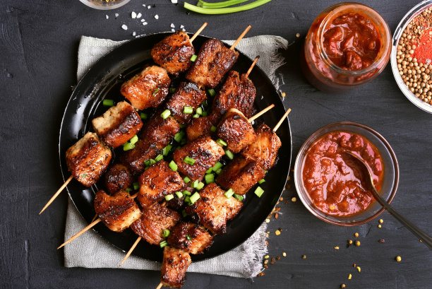 烤猪肉串图片下载