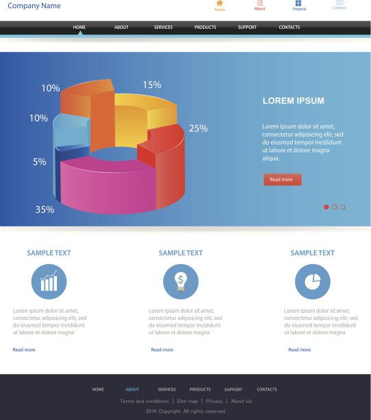响应式网页设计概念图片下载