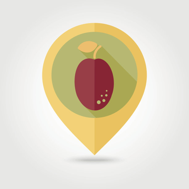 梅花平针地图图标。水果图片下载