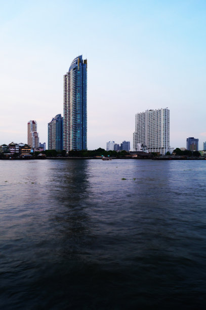 曼谷城市与河流图片下载