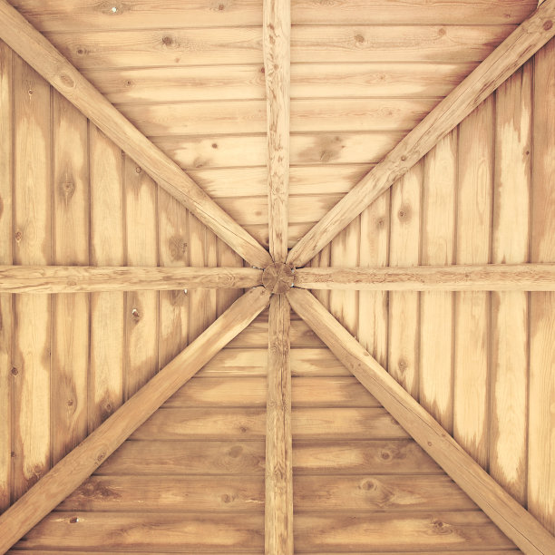木制的屋顶图片下载