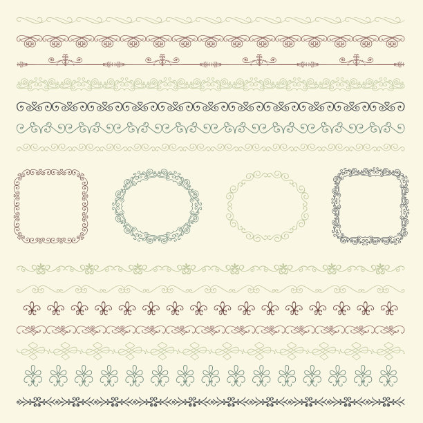 手绘边框和框架图片下载