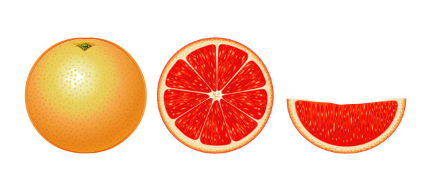 葡萄柚孤立图片下载