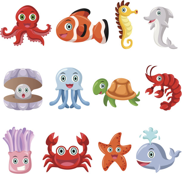 海洋动物图标图片下载