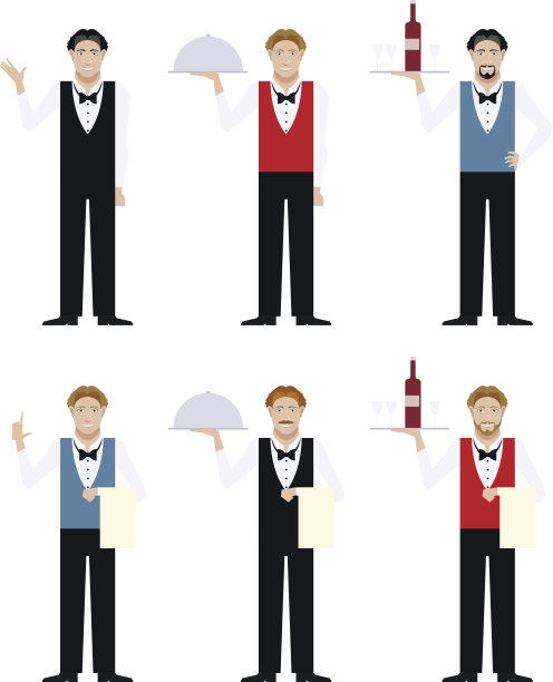 的服务员图片下载