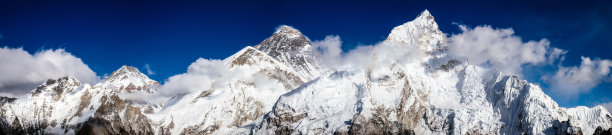 珠穆朗玛峰、长子山和Nuptse山图片下载