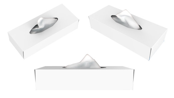 白色湿巾包装上隔离白色图片下载