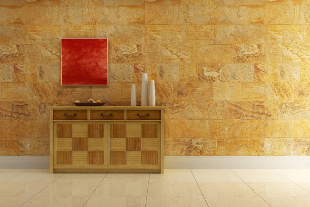 带橱柜的休息室图片下载