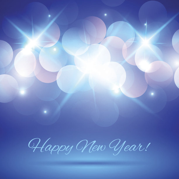 蓝紫散景抽象光背景图片下载