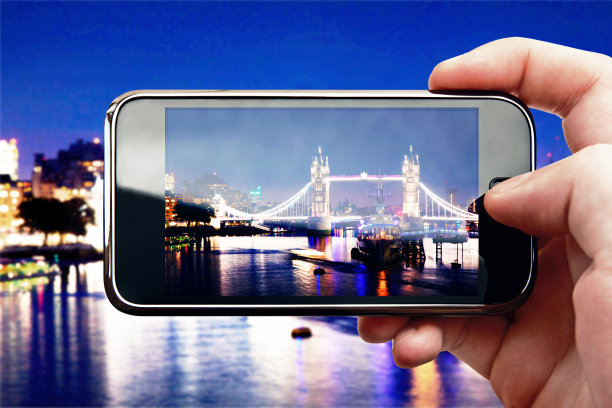 伦敦的智能手机照片图片下载