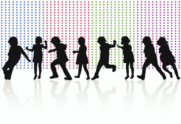 快乐的孩子们一起跳舞图片下载