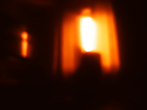 水平橙色窗口散景背景图片下载