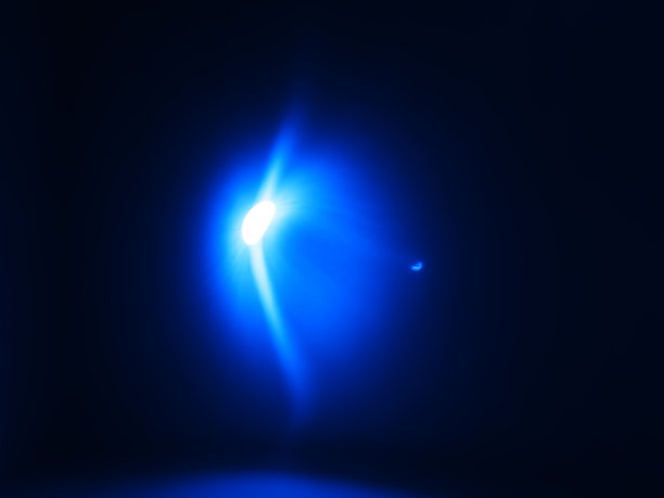 抽象的蓝色光散景背景图片下载