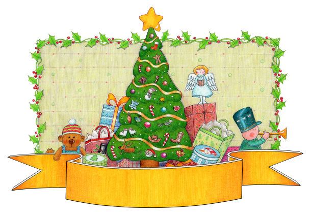圣诞树下的礼物图片下载
