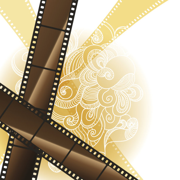 带胶片的抽象背景。向量Eps 10图片下载