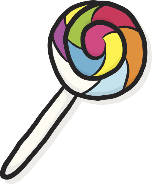 彩色的棒棒糖糖果图片下载