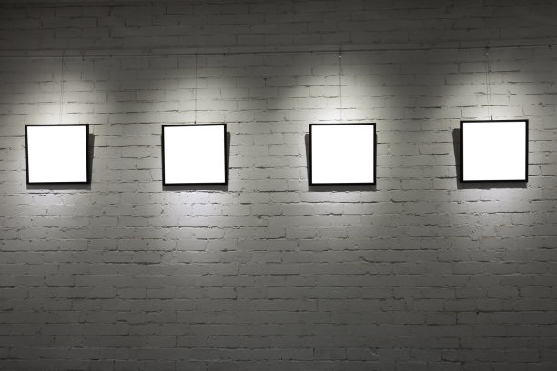 艺术博物馆的空画框图片下载