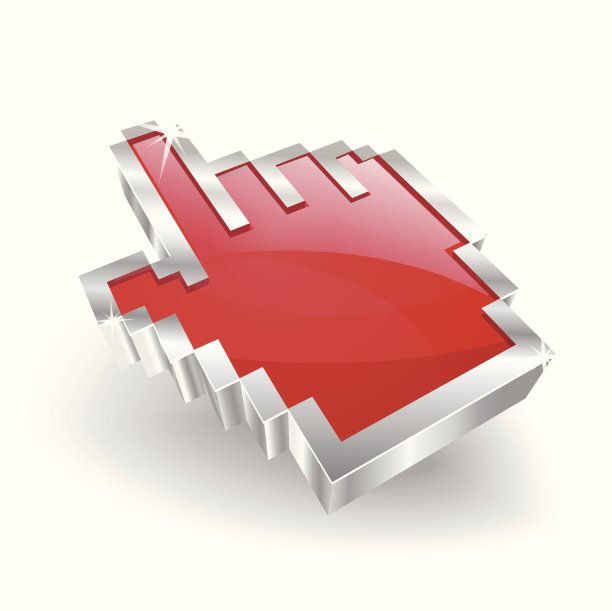 3d光滑的矢量手图标图片下载