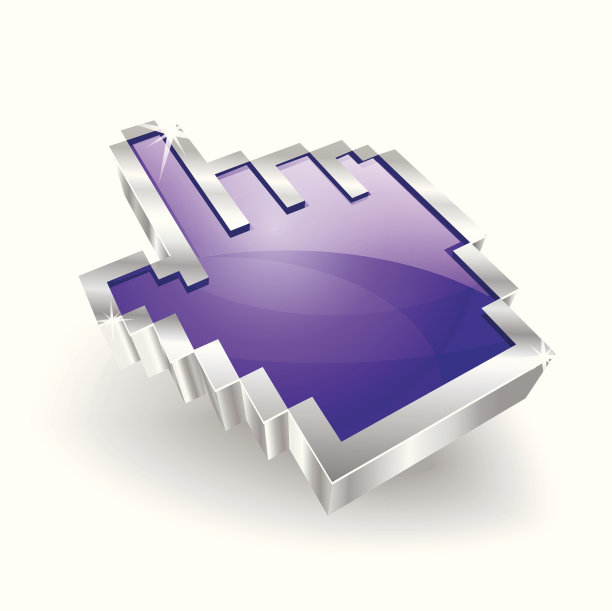 3d光滑的矢量手图标图片下载