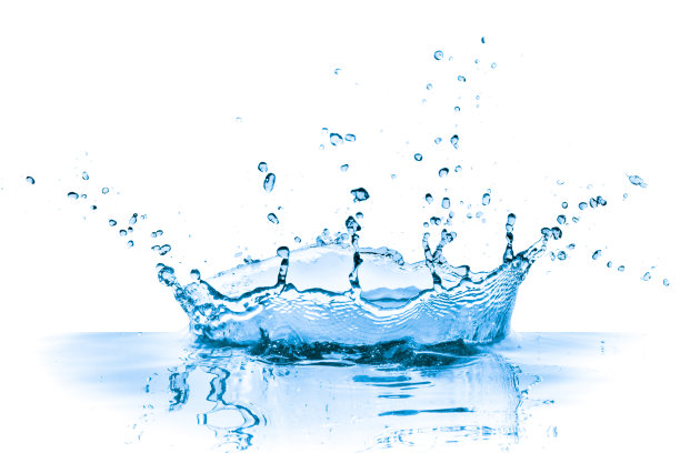 蓝色的水溅图片下载