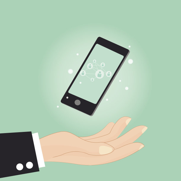 智能手机上的社交媒体图片下载