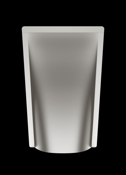 3D银袋包装，隔离图片下载