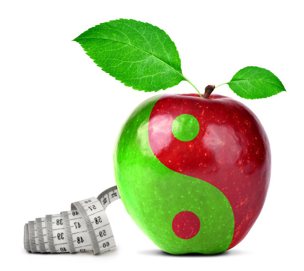 阴阳拼贴来自苹果图片下载