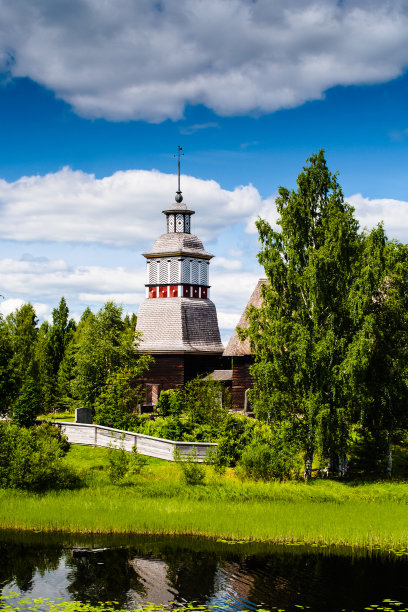 旧的木制教堂图片下载