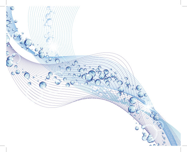 抽象的蓝色和紫色的水背景图片下载