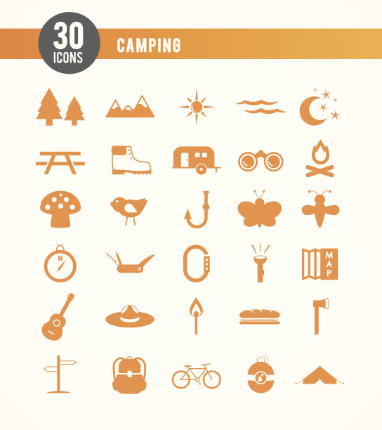 30露营图标图片下载