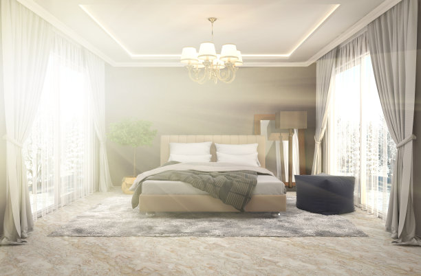 卧室内。三维演示图片下载