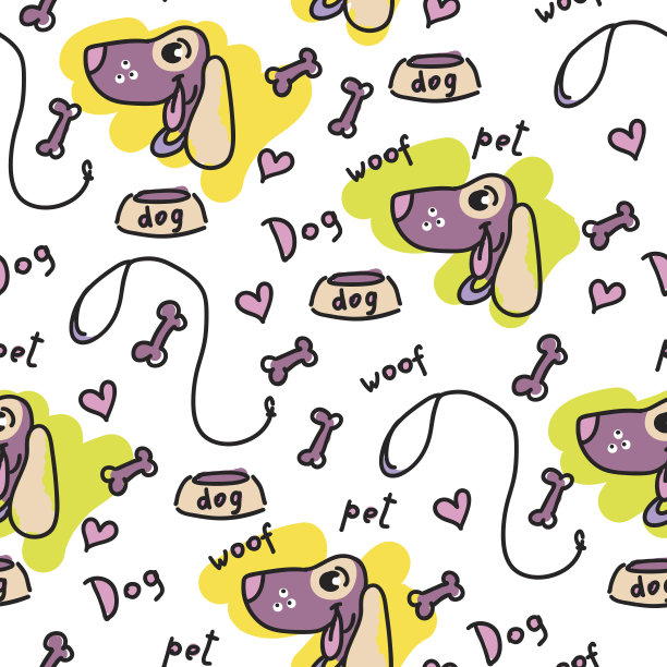 矢量无缝插图的彩色斑点与脸部喜悦图片下载