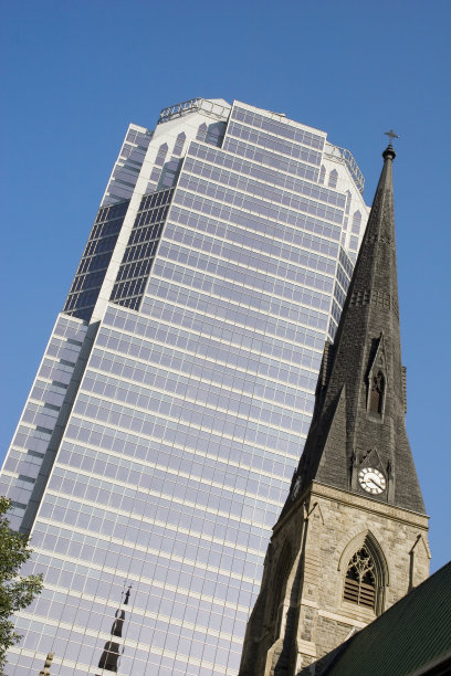 玻璃塔，教堂尖顶图片下载