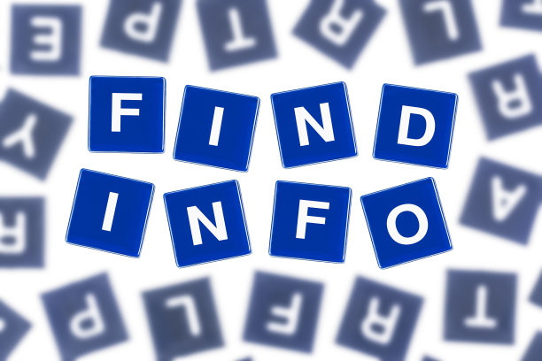 单词查找信息在清晰的焦点对模糊的字母图片下载