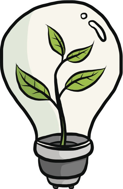 灯泡内植物图片下载
