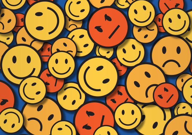 由笑脸制作的墙纸插图图片下载