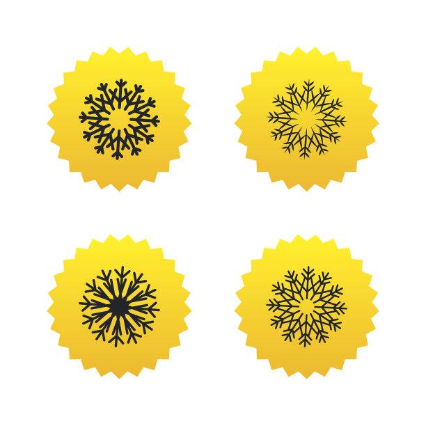 雪花艺术图标。空调。图片下载