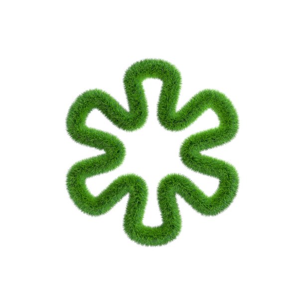 草框架的形式的花。孤立在白色背景上。图片下载