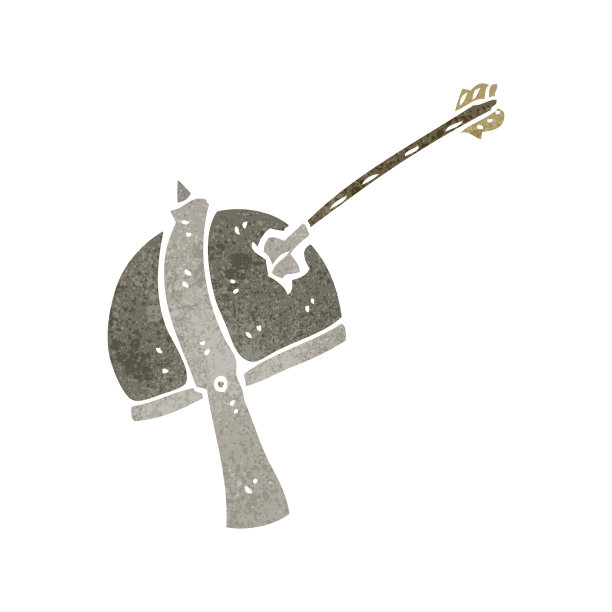 复古卡通中世纪头盔图片下载