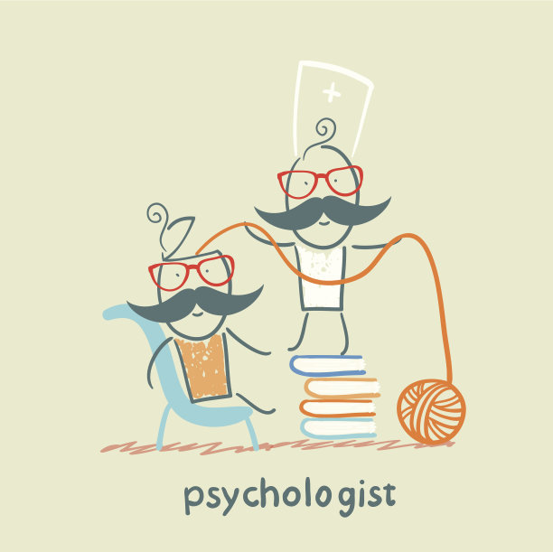 心理学家在一堆书上图片下载