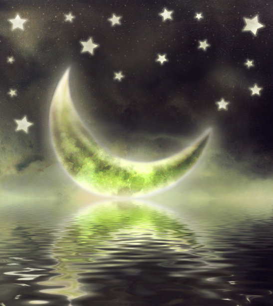 天上的月亮图片下载