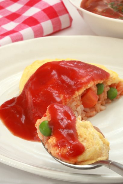 煎蛋卷米饭图片下载