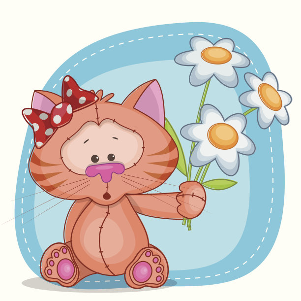 猫用鲜花图片下载