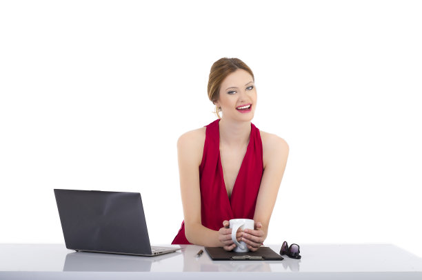 年轻商业女性的微笑图片下载