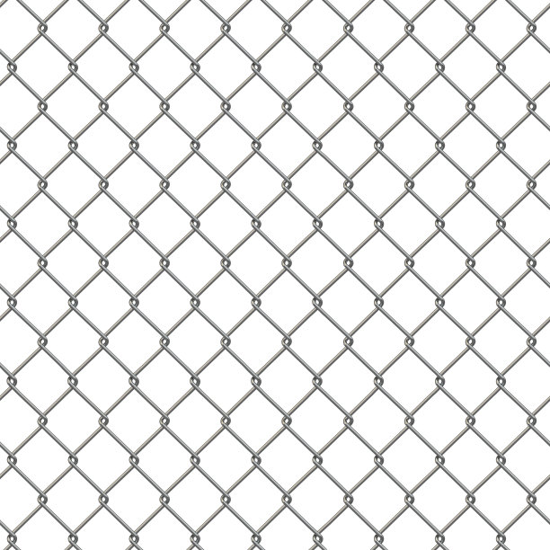 花砖质地的铁丝网栅栏。图片下载