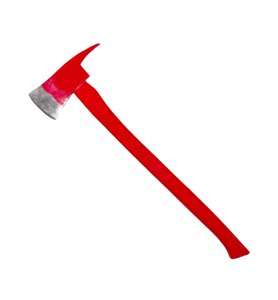 火斧被隔离在白色背景上。图片下载