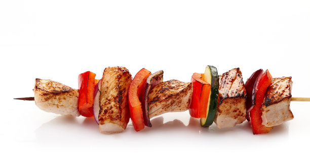 烤猪肉里脊和蔬菜图片下载