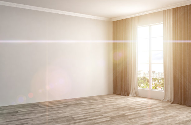 内部有大窗户。三维演示图片下载