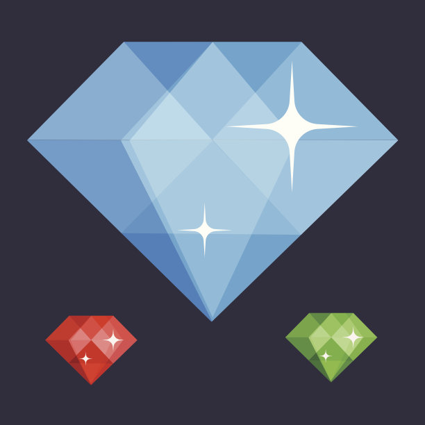 钻石符号平面插图图片下载